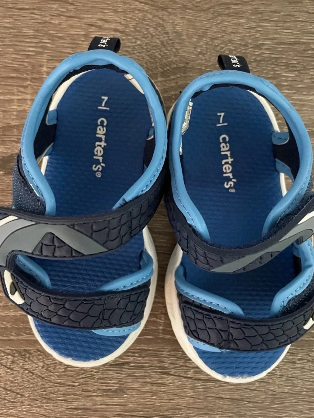 Kids Blue Shark Sandals - Comfortable Active Sandals
